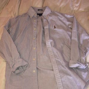 ralph lauren stripped button down